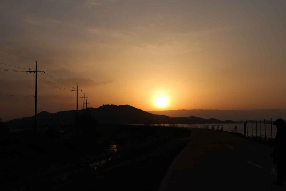 금강하구둑(군산) 모습