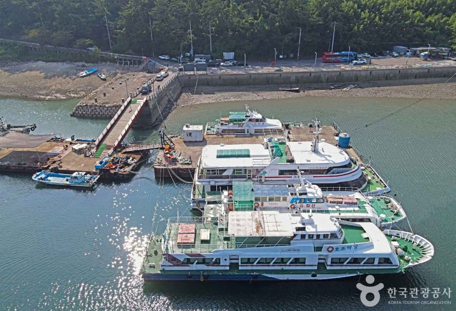 군산선유도유람선 모습
