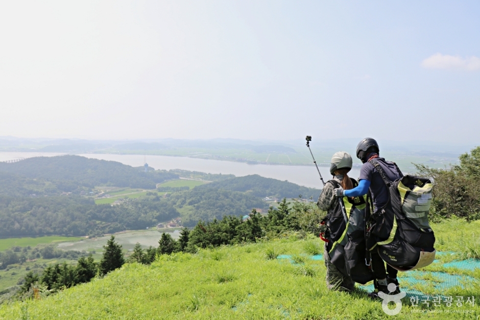 군산 패러글라이딩 스쿨 모습